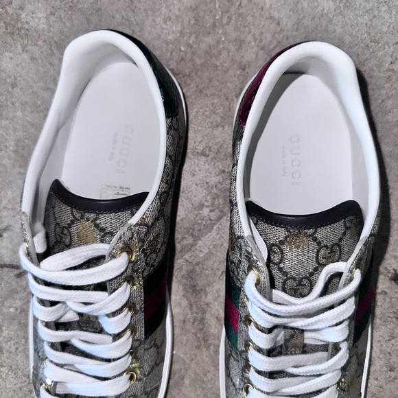 Authentic GUCCI Ace Supreme Sneakers with Bees - Size 7 (US) - Picture 10 of 11